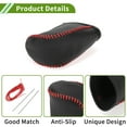thumbnail image 5 of Unique Bargains Gear Shift Knob Cover for Dodge Journey 2011-2020 Anti-Slip Pebbled Black Red Stick Shifting Handle Protector Faux Leather 1 Pc, 5 of 6