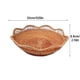 thumbnail image 3 of Rattan Round Fruit Baskets Wicker Storage Bowls Natural Woven Serving Basket Bowls Decorative Baskets For Kitchen Counter Organizing 9x9x2inch, 3 of 8
