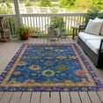 thumbnail image 3 of Dalyn Rugs Machine Washable Indoor/Outdoor Chantille ACN2046 Blue 2'6" x 3'10" Rug, 3 of 9