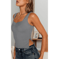 thumbnail image 4 of Womens Going Out Crop Tops Backless Tank Tops Summer Y2k Teen Basics Cute Clothes Light Gray L, 4 of 7