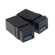 thumbnail image 5 of Paquete de 5 conectores Jack USB 3.0 Yotijar con conector USB C tipo de Salida de Placa de pared negro, 5 of 10