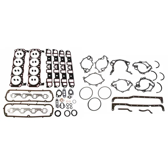 Woudy Full Engine Overhaul Gasket Set, for Ford Small Block Windsor 260 289 302 5.0L, 1963-1982, Includes Head Gaskets Valve Cover Oil Pan Intake Exhaust Rear Main Seal, Replace ks2328 F302-4