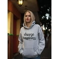 thumbnail image 2 of Choose Happiness Women Hoodie, Female Large, 2 of 4