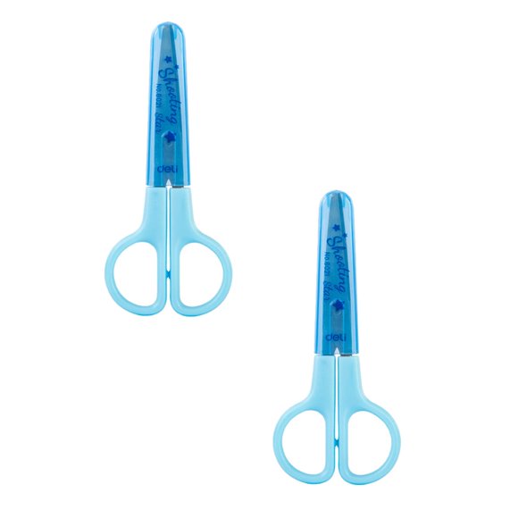Oleegame 2PC Tomato Slicer And Lemon Slicer Kids Craft Scissors Scissors Pre School Training Scissors And Scissors Blunt Tip Mini Scissors Scrapbooking Scissors For Children Cutting Paper Blue