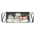thumbnail image 7 of Yayeee Waist Apron with Pockets for Cooking Waterproof Half Server Aprons, Snowman Family, 7 of 7