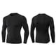 thumbnail image 3 of M Buder Set de 3 Camisetas de Compresión Deportivas Hombre Manga Larga Secado Rápido Gimnasio Talla Grande Color Negro/Blanco/Gris (33 cm / 13 in), 3 of 9