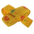 thumbnail image 4 of pitrice National Style Sewing Jacquard Ribbon Roll DIY Ribbon Embroidered Ribbon Fabric Ribbons Roll Crochet Trim Crafts Decoration Yellow, 4 of 9