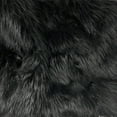 thumbnail image 3 of Black Solid Shaggy Long Hair Pile Faux Fur, 3 of 4