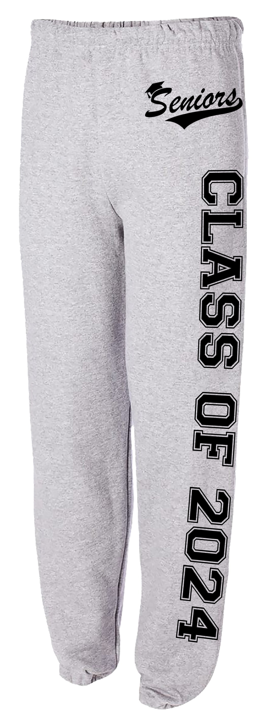 Seniors Class of 2024 Sweatpants Graduation Gifts Logo  -Sweatpant-0153-XL-Gray 