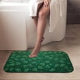 thumbnail image 4 of 1pc Green Leaf Pattern Absorbent Non-Slip Bathroom Thickened Flannel Rug Decor,Soft,Quick Drying,Suitable For Indoor/outdoor Use,Bathrooms,Bedrooms,Kitchens,Terrace,Laundry Rooms,16"x24", 4 of 9