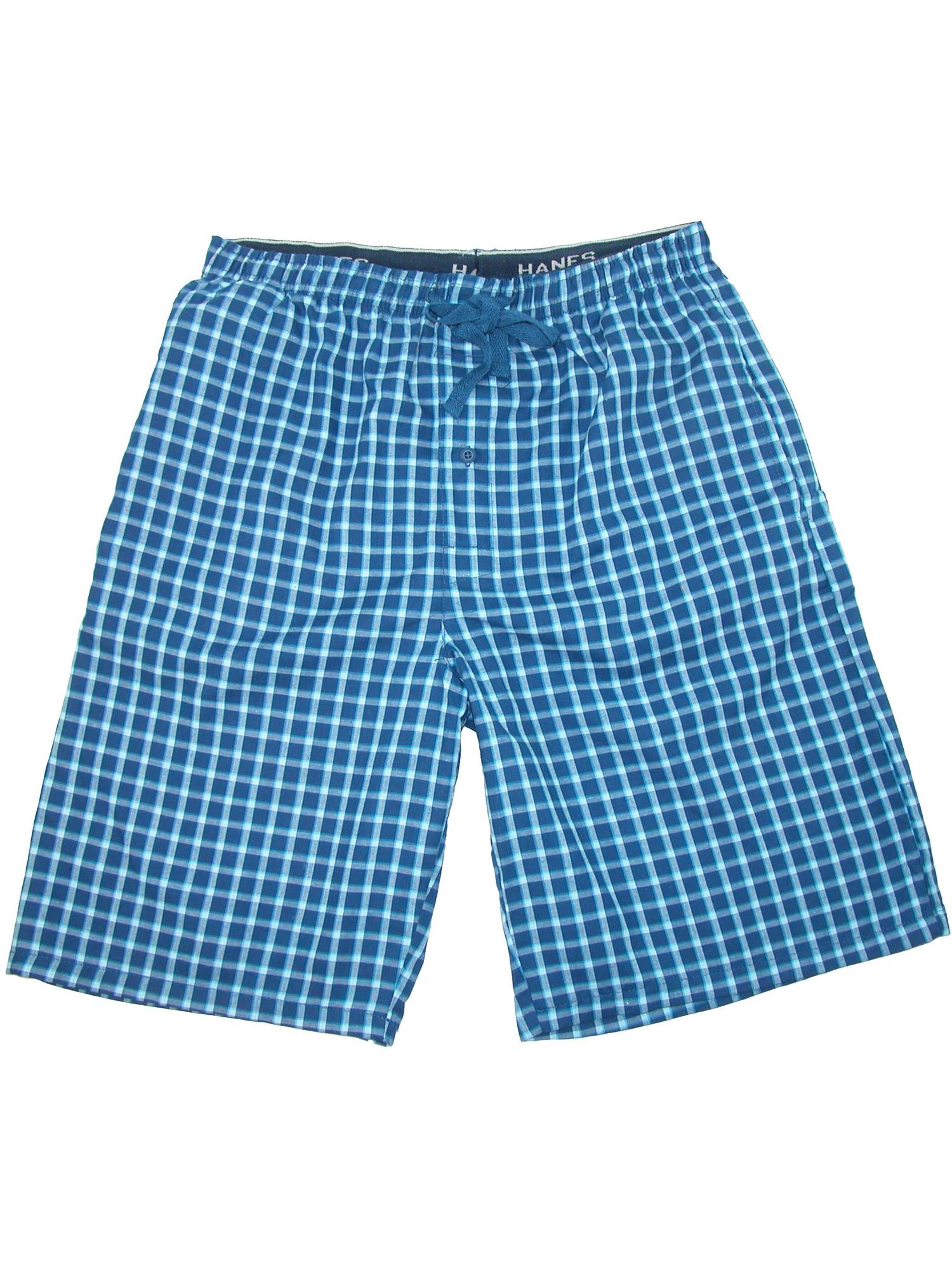 Hanes Madras Sleep Pajama Shorts (Men Big & Tall)