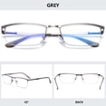 thumbnail image 4 of MAGIMODAC Anti Blue Light Reading Glasses Metal Spring Hinges Halframe Classic Blue Light Blocking Eyeglasses Eyewear Readers (3 Pcs Reading Glasses(Multicolor), +2.5), 4 of 7
