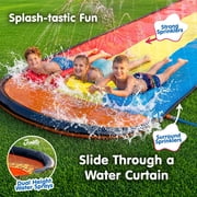 JAMBO 16ft Premium Slip & Slide with 3 Body Boards – Triple Sprinklers