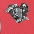 thumbnail image 3 of The Nightmare Before Christmas - Jack and Sally Love Eternal - Women's Short Sleeve Graphic T-Shirt, 3 of 5