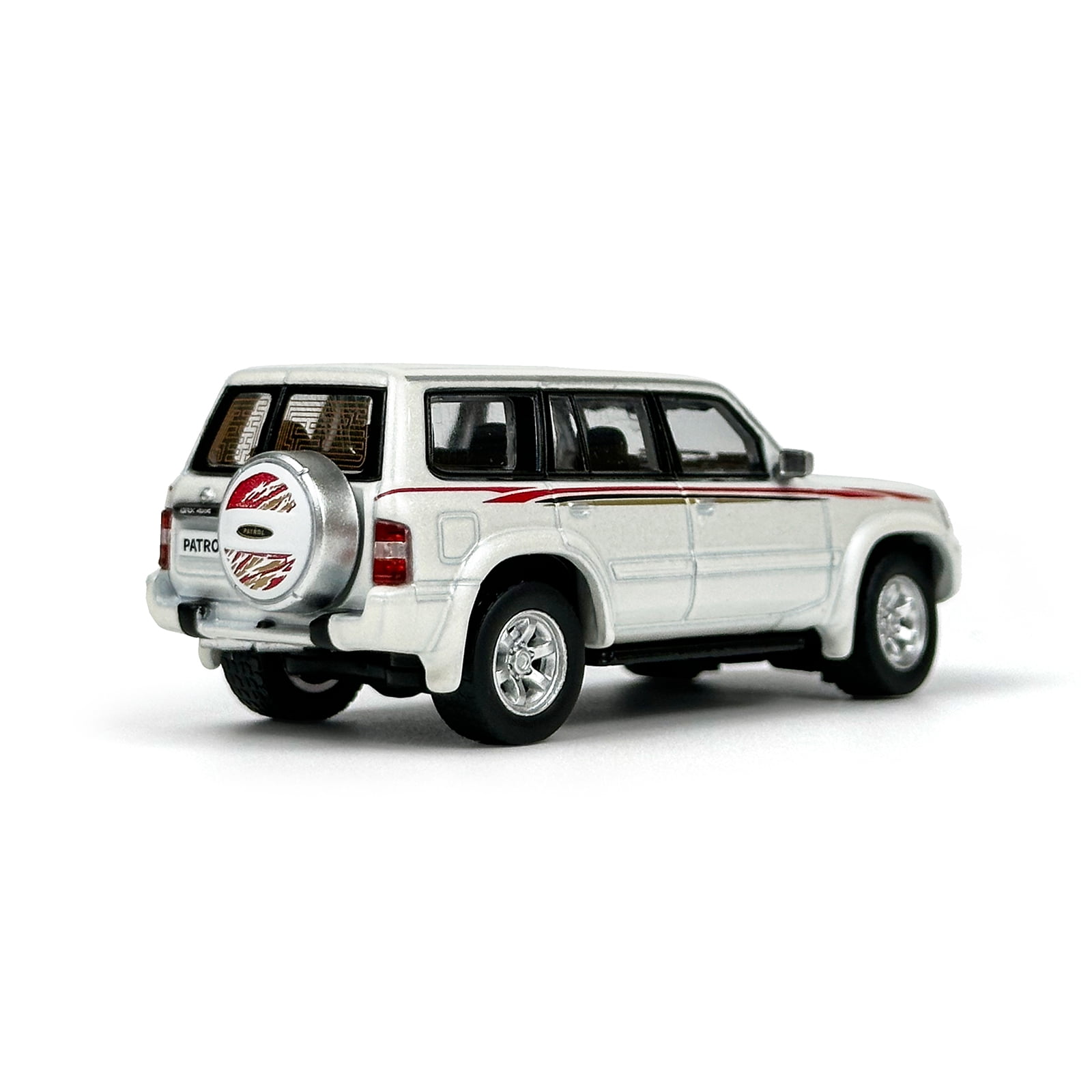 1:64 Scale Paudi Nissan Patrol White Diecast Model Car Miniature Toy Car Vehicle