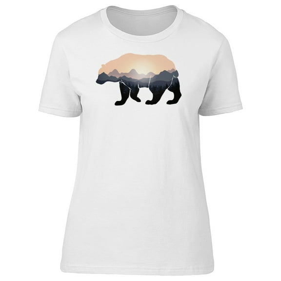 Bear In Amazing Landscape Tee Men's -Image by Shutterstock