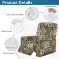 thumbnail image 5 of FKELYI Recliner Chair Slipcover 4 Pcs Covers for Reclinging Armchair Polynesian Floral Turtle Print Non-Slip Breathable Fitted Sofa Couch Covers Furniture Decor Protector, 5 of 7