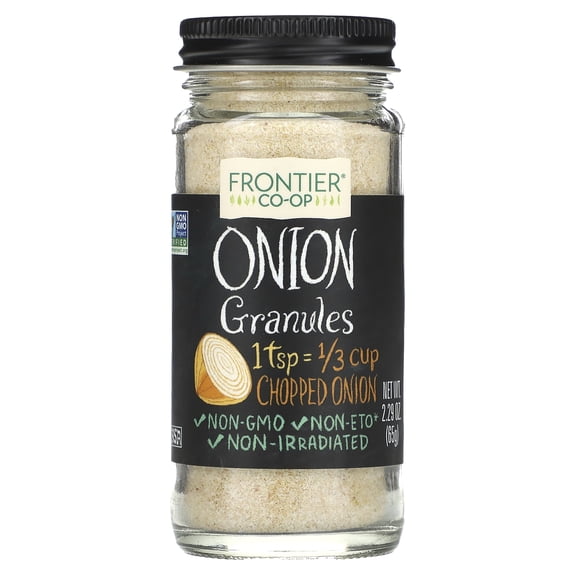 Frontier Natural Products Onion, White Granules, 2.29 Oz