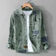 thumbnail image 2 of Camisas para hombre con gráficos coloridos de anime hawaiano, camisa para hombre social original regular con mangas abotonadas, cuello alto, estilo coreano I, 2 of 4