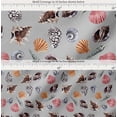 thumbnail image 2 of Soimoi Cotton Voile Fabric Colorful Shells Ocean Print Fabric by the Yard 56 Inch Wide, 2 of 7