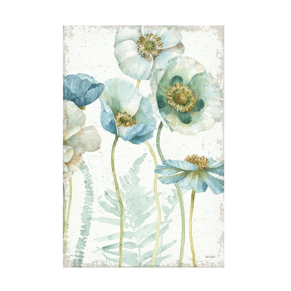 Trademark Fine Art "My Greenhouse Flowers I Crop on Wood" Canvas Art by Lisa Audit