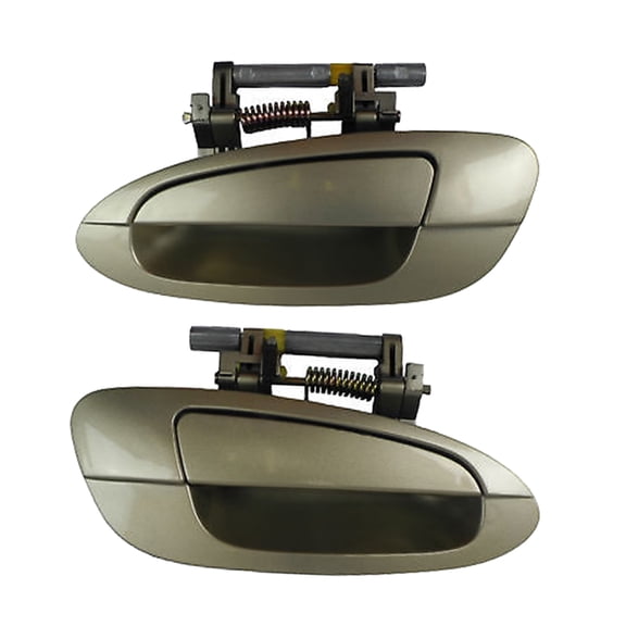 CF Advance For 02-06 Nissan Altima EY1 Velvet Beige Metallic Rear Pair Set 2PCS Outside Door Handle 2002 2003 2004 2005 2006