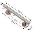 thumbnail image 2 of Gamvdout Shower Door Handle 2 Pack Stainless Steel Shower Door Handle | Modern Minimalist Wardrobe Door Cupboard Drawer Handle | Entrance Door Knobs for Barn Door, 2 of 5