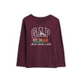thumbnail image 1 of Camiseta GAP para bebés y niños de manga larga con estampado rojo toscano, 2 años, 1 of 2