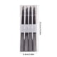 thumbnail image 3 of Velas Cónicas Bañadas En Parafina Juego de 4 velas cónicas galvanizadas negras de cera de poste largo para decoración romántica de bodas y restaurantes. JASKFLY, 3 of 9