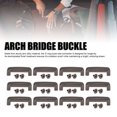 thumbnail image 3 of Zinc Alloy Arch Bridge Buckle, 2pcs Bag Metal Connector Handbag Side Clips Strap Leather Crafts Hardware Color:Bronze,Size:ID 24.5mm for Style, Repair and Decoration, 3 of 7