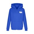 thumbnail image 6 of Posijego Boys Girls Valentine's Day Hoodie Heart Graphic Zip up Sweatshirts with Hooded Pockets Sport Jackets, 6 of 8