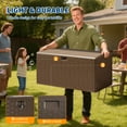 thumbnail image 4 of 99 Gallon  Plastic Deck Box,Lockable Patio Outdoor Storage Box for Furniture, Garden Tools and Tools Storage,Waterproof & UV-Resistant Material, 4 of 7
