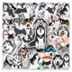 thumbnail image 1 of Paquete de pegatinas con forma de perro Malamute de Alaska, 50 unidades, dibujos animados, impermeab, 1 of 2