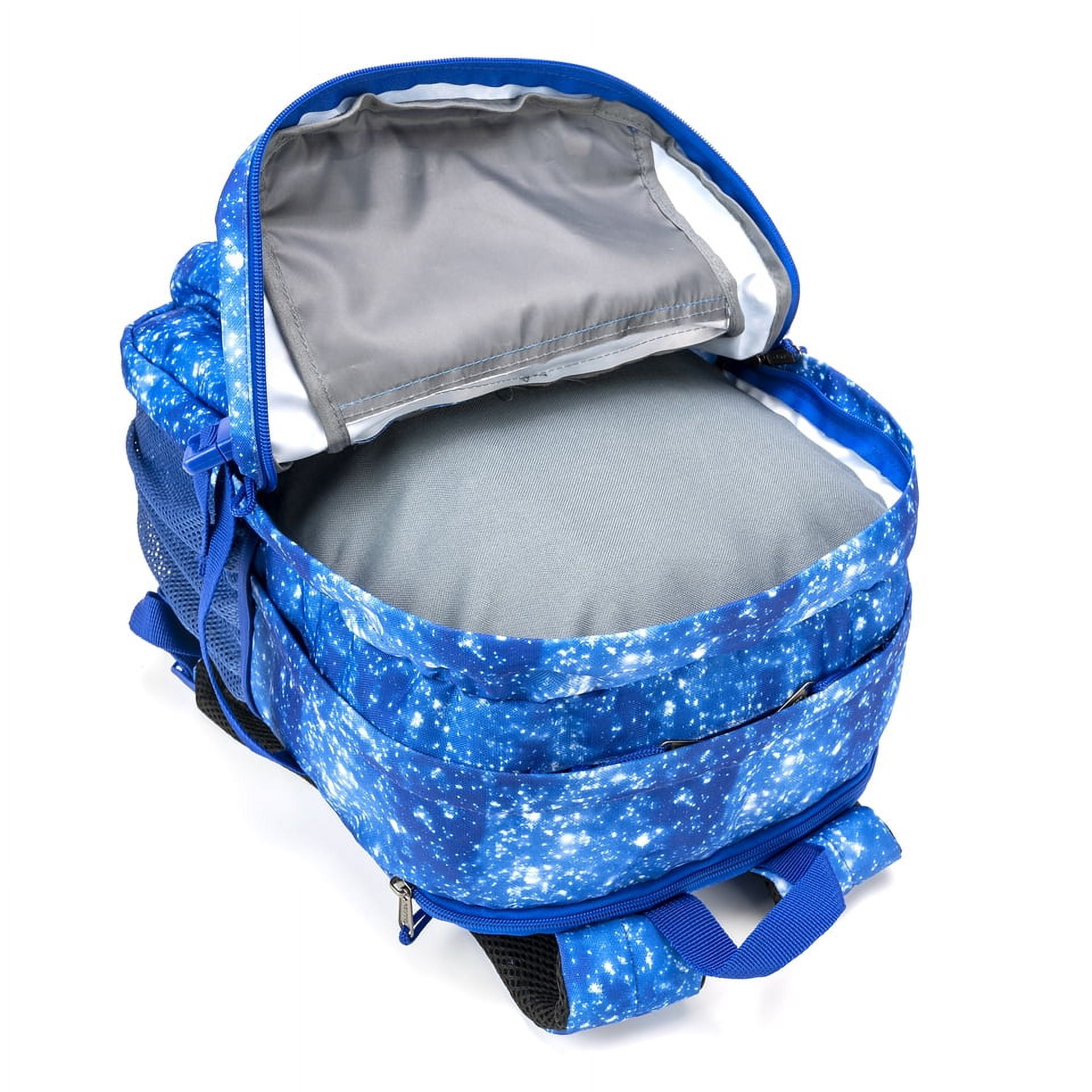 K-Cliffs Multi-Compartment School Backpack w/ Laptop Sleeve, Bottle Holder, and Padded Straps, Unisex, Teen-Adult, Color; Navy