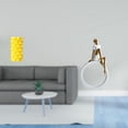 thumbnail image 2 of Jarrón de flores de y figura de niña, centro de mesa para sala de estar, dormitorio, estantería, decoración abstracta de estilo rústico., 2 of 8