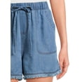 thumbnail image 4 of Time and Tru Women's Fray Hem Shorts, 3.5" Inseam, Sizes XS-XXXL, 4 of 5