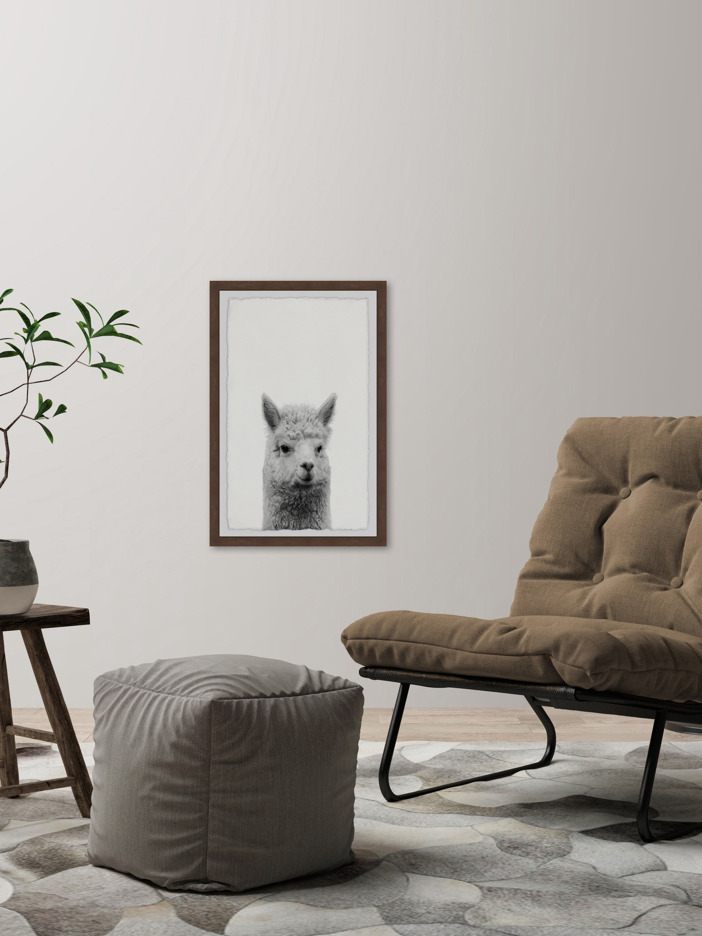 Gen X Llama Framed Painting Print
