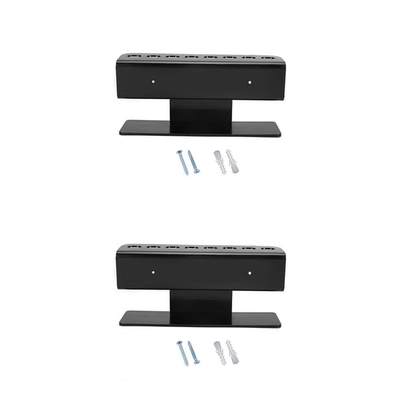 Naiovety 1 Juego de colgador de pared para dardos, soporte de montaje multifuncional Premium resistente, fácil de instalar, soporte de Negro 2piezas