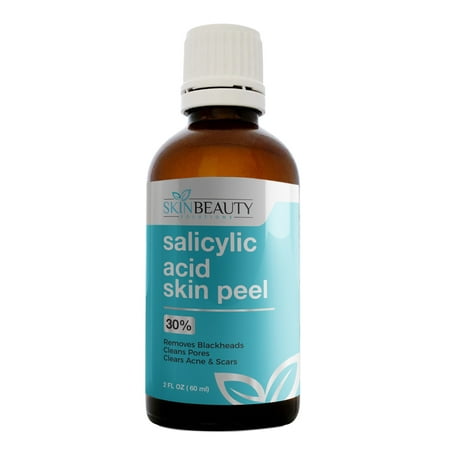 SALICYLIC ACID Skin Chemical Peel 30% | Natural Beta Hydroxy Acid (BHA) For Oily Skin | Treats Acne, Clogged Pores, Blackheads, Seborrheic Keratosis, Warts, Scars & (Best Way To Treat Acne Scars)