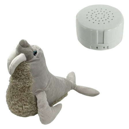 Plush Gear Winston the Walrus 16" Plush Toy with Recorder – Soft Cuddly Gift for Stuffed Animal