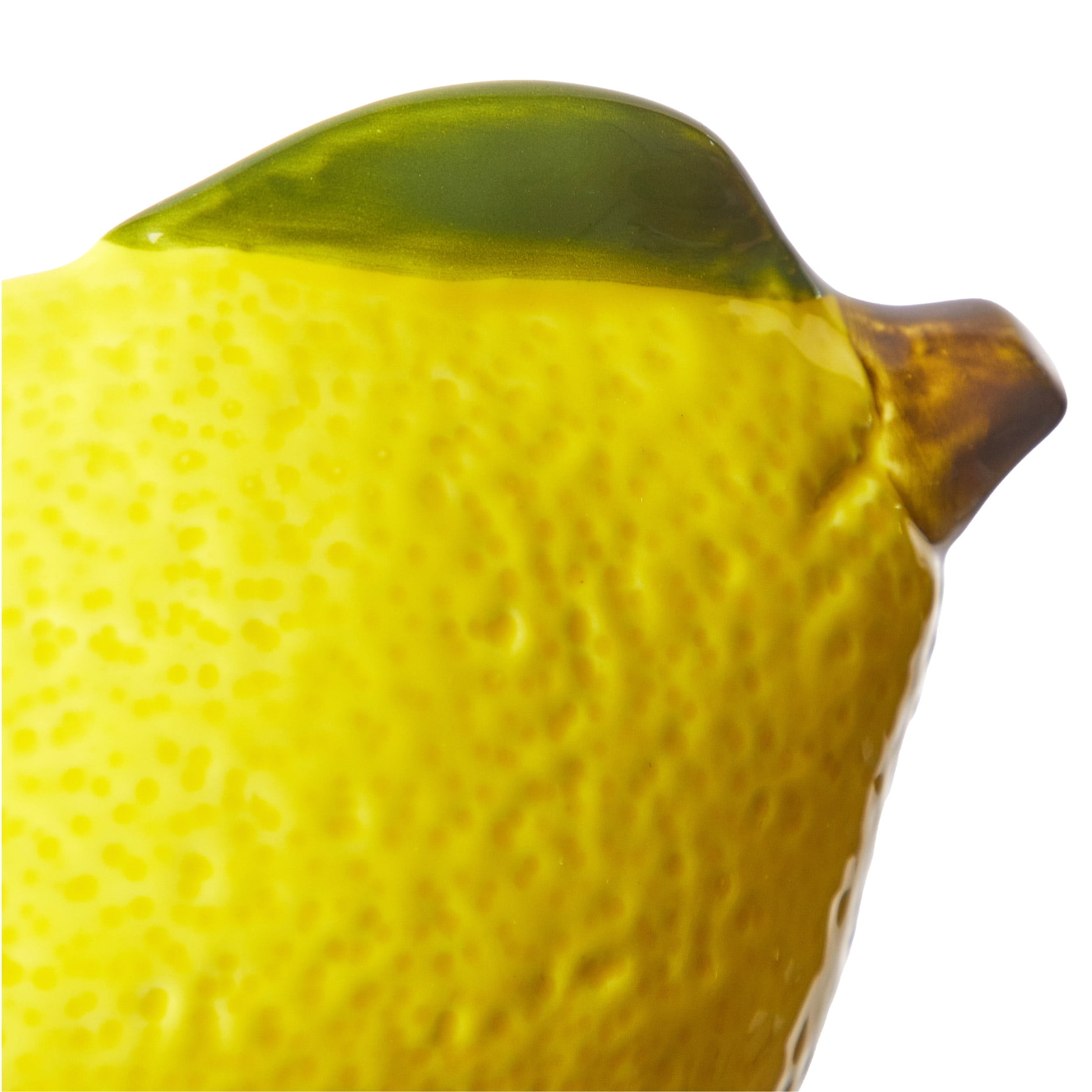 Mainstays Yellow Ceramic Lemon Bowl, 8.07