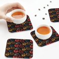 thumbnail image 5 of Disketp Compass And Mountains In Bicycle Wheels1 Funny Coasters,6 Pcs Leather Coasters with Holder, Perfect Housewarming Hostess Gifts,Protect Furniture from Water Marks Scratch and Damage, 5 of 5