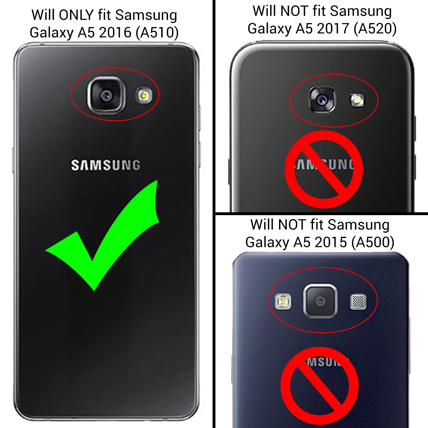 CoverON Samsung Galaxy A5 (2016) A510 Case, Paladin Slim Protective Cover - Walmart.com