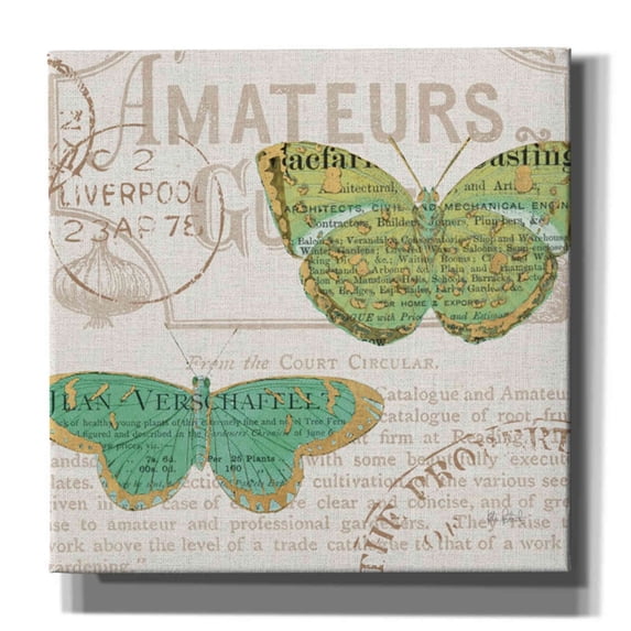 Epic Graffiti 'Bookshelf Botanical IX' by Katie Pertiet, Canvas Wall Art, 12"x12"