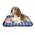 thumbnail image 2 of PKQWTM stars stripes american colors Pet Dog Cat Bed Pee Pads Mat Cushion Potty Dogsblankets Crate Bed Kennel 28x36 inch, 2 of 3