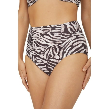 Gorgeous Womens Zebra Print High Waist Bikini Bottoms
