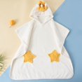 thumbnail image 1 of Bata con capucha de franela suave para niños Pijama casual clásico Albornoz de felpa para niños o niñas, 1 of 3