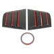 thumbnail image 2 of par de persianas de ventana lateral de coche, cubierta de ventilación de aire ABS, reemplazo de persiana para Dodge Charger 2015-2022, 2 of 9