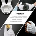 thumbnail image 3 of BAODELI Cotton Gloves, 30 Pcs White Washable Stretchable Gloves for Dry Hands, Moisturizing, Eczema, Men & Women, 3 of 8