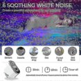 thumbnail image 5 of Northern Lights Star Projector, Aurora Projectors Galaxy Star Projector 6 White Noise Starry Sky Moon Lamp 26-27s, 5 of 5